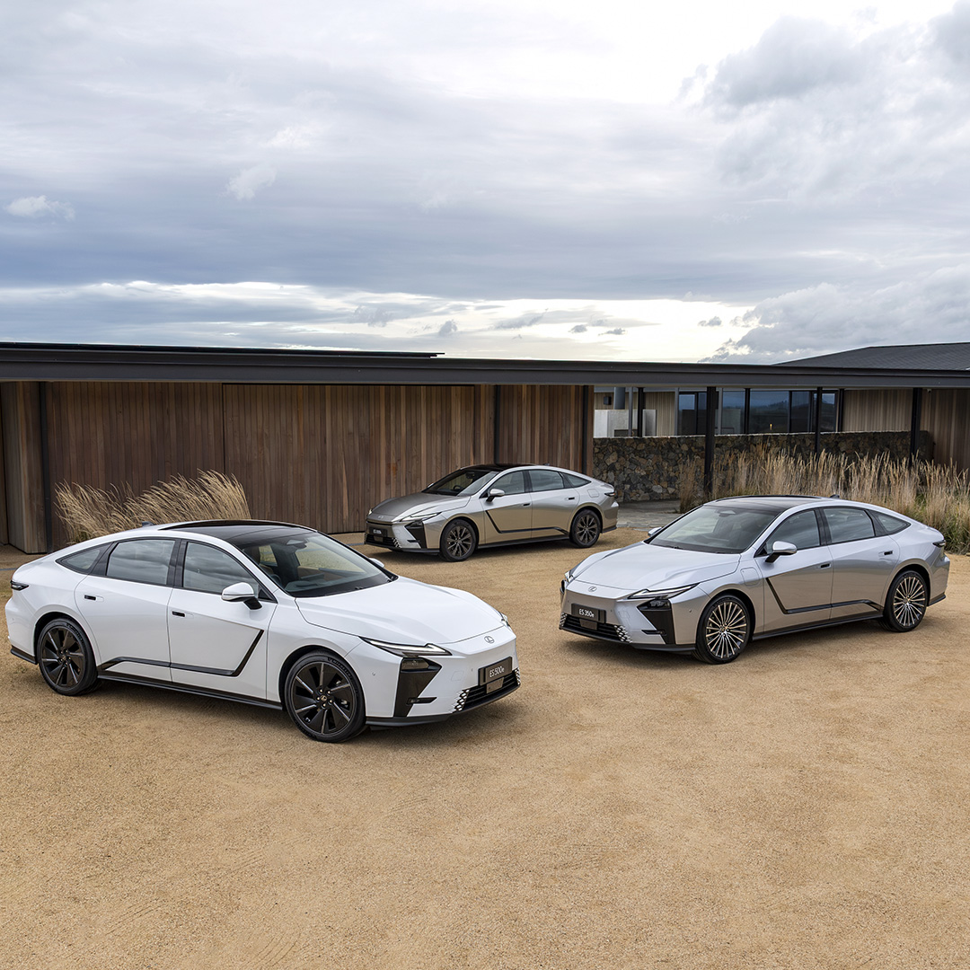 Lexus ES models parked