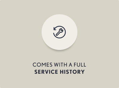 Comes with a full service history