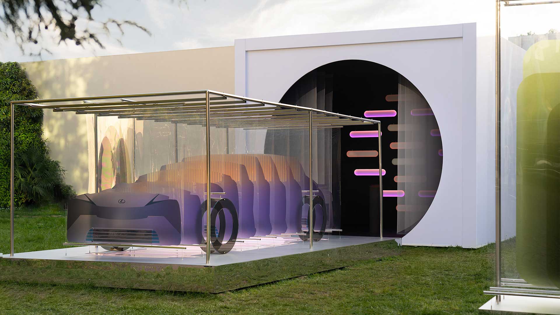 8 Minutes and Twenty Seconds by Marjan van Aubel (Inspired by the Lexus LF-ZC concept model) 